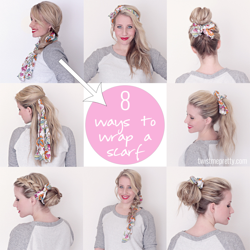 8 Ways to Wrap a Head Scarf Twist Me Pretty
