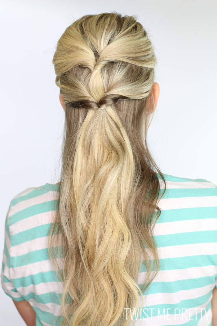 These topsy tail hairstyles are perfect for summer. Easy. SO easy ...