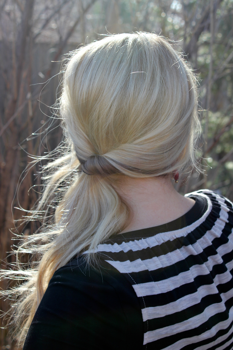 Elegant Topsy Tail Ponytail Hairstyle