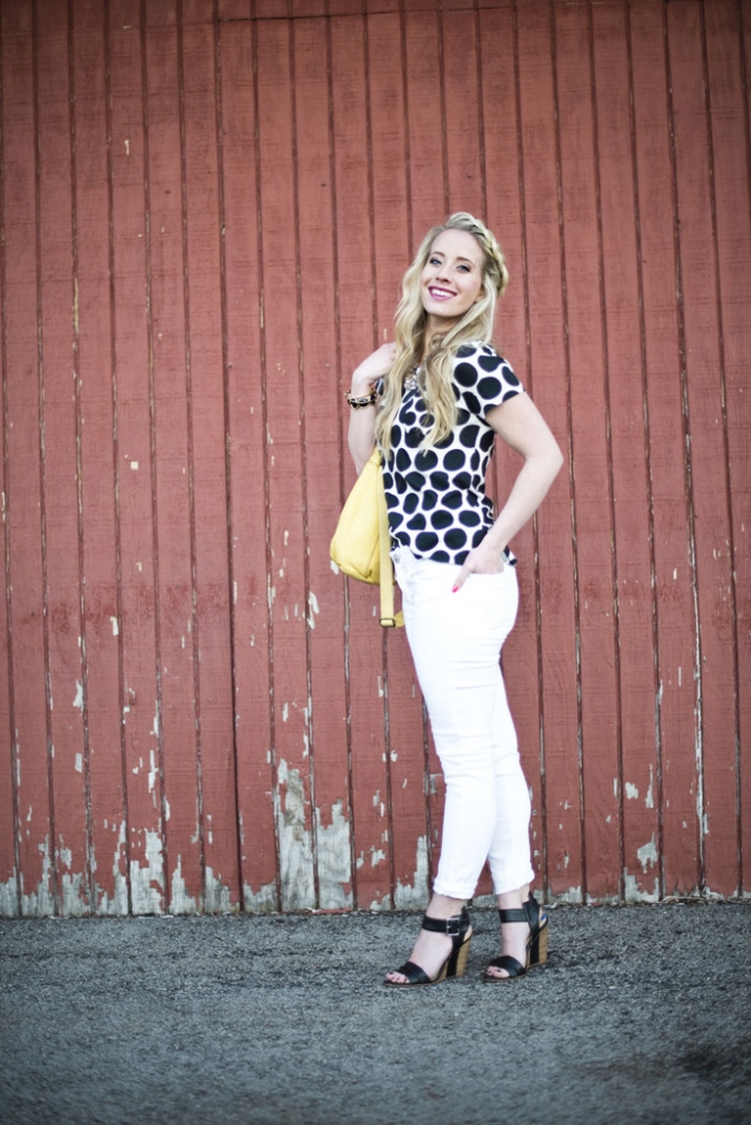 4 Ways to Style a Polka Dot Tee - Twist Me Pretty