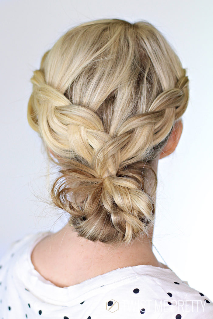 Image of Dutch braid with a twist hairstyle youtube shorts