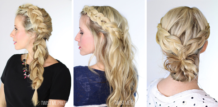 DIY  4 basic braids - Twist Me Pretty