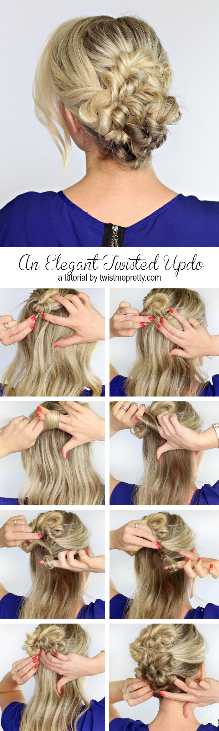 An Elegant Twisted Updo - Twist Me Pretty