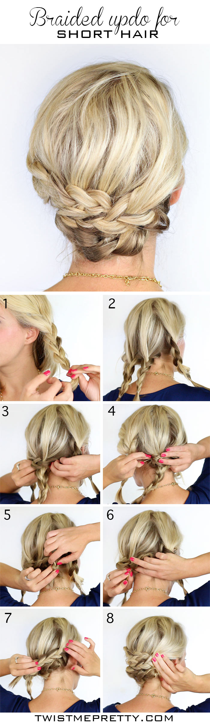 8 Stylish Braids For Short Hair  diy Thought