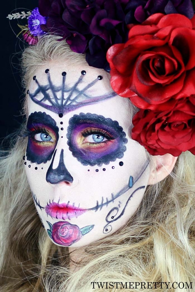 Sugar Skull Makeup Tutorial for Beginners - Twist Me Pretty