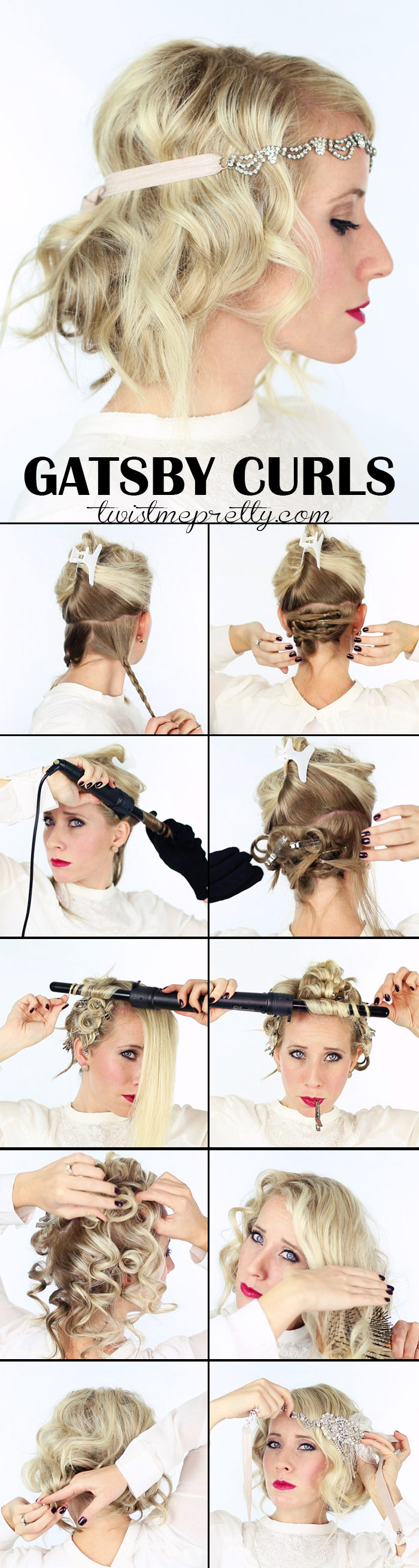 1920s Hairstyles for Long Hair with Headband