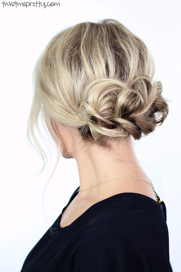 Elegant Holiday Updo Twist Me Pretty