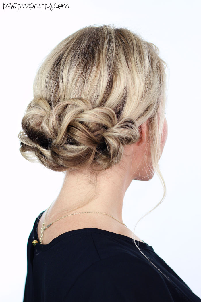 Elegant Holiday Updo Twist Me Pretty