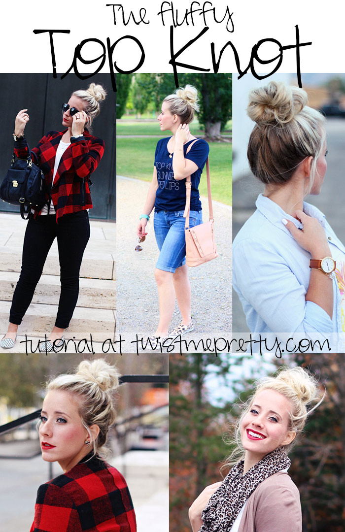 fluffy top knot tutorial
