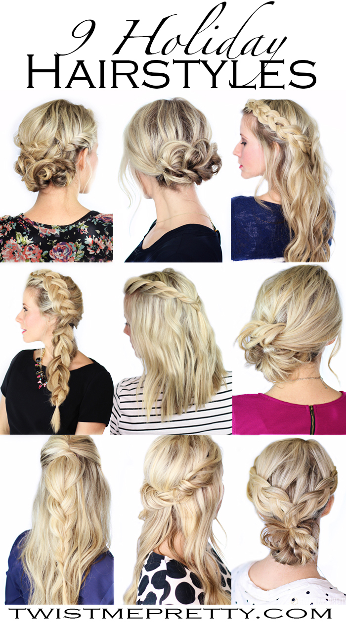 9 Holiday Hairstyles Twist Me Pretty