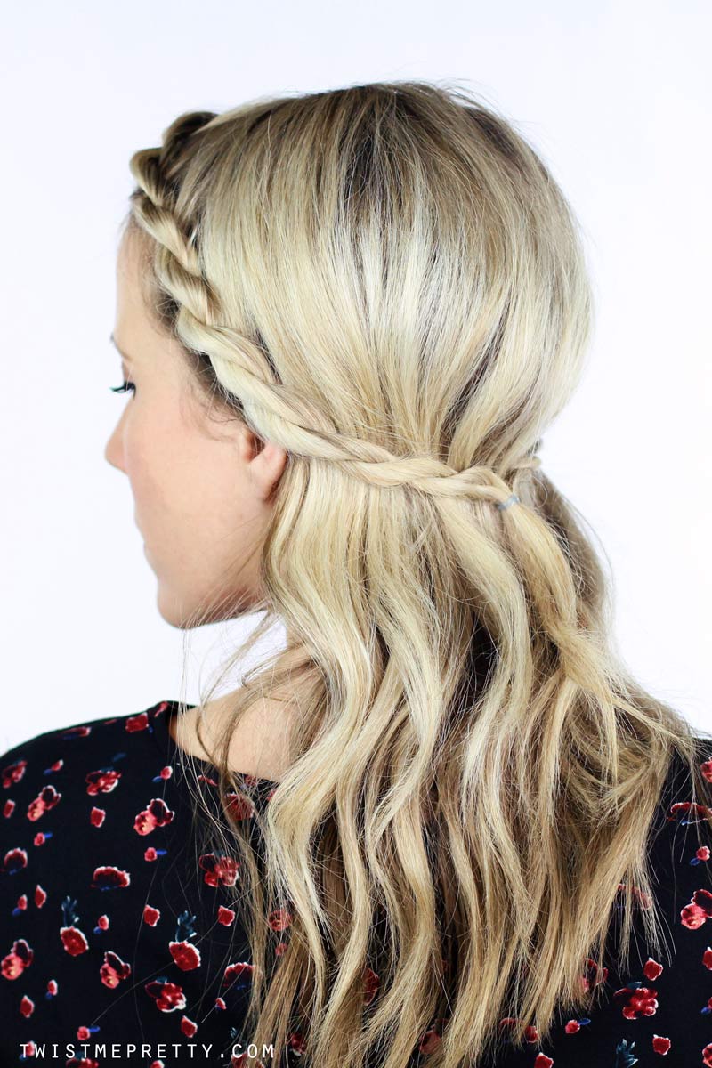 1 Twisted Braid / 5 Hairstyles - Twist Me Pretty