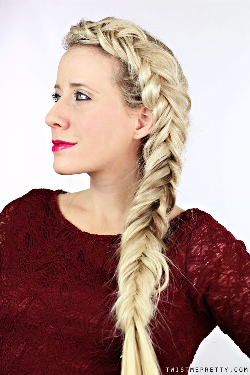 Thick fishtail braid tutorial - Twist Me Pretty