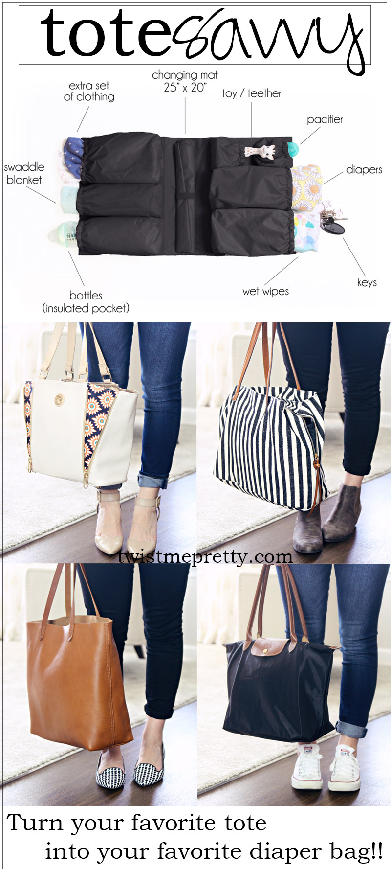 Diaper Bag Checklist with ToteSavvy