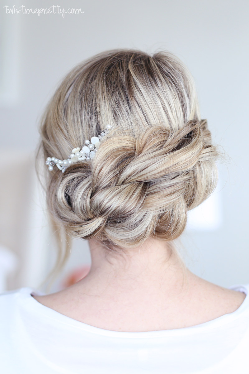 Easy Braided Updo Twist Me Pretty