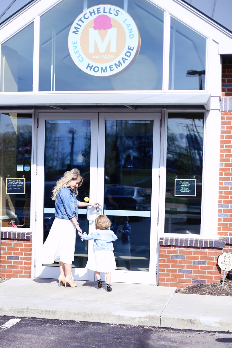 Mother-daughter ice cream date