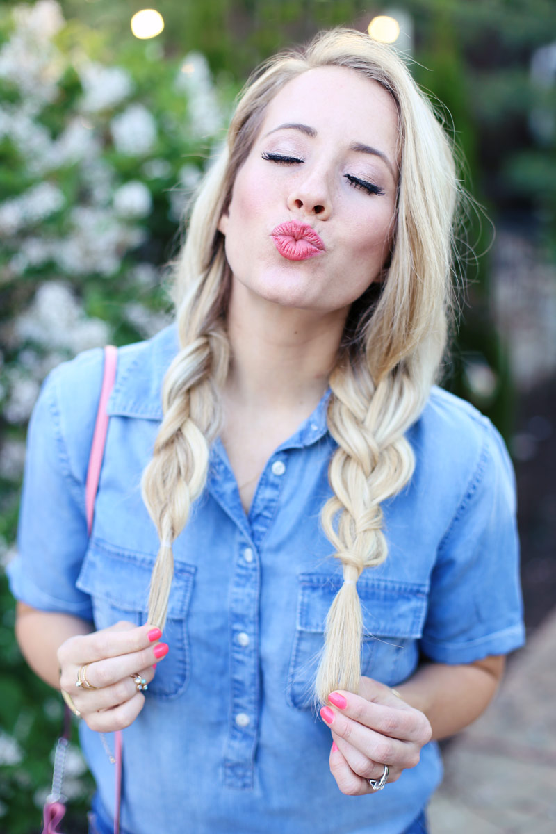 Gotta love these plaited pigtails.