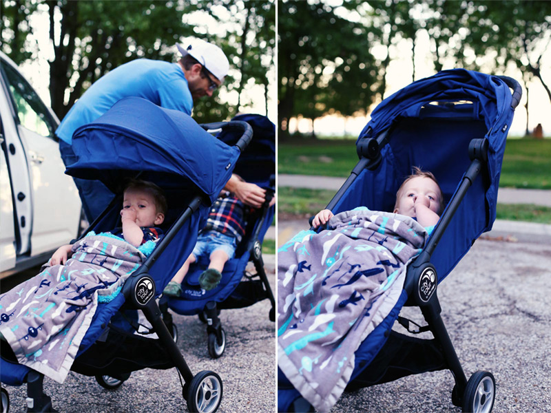 Nap time in the stroller after a long day.