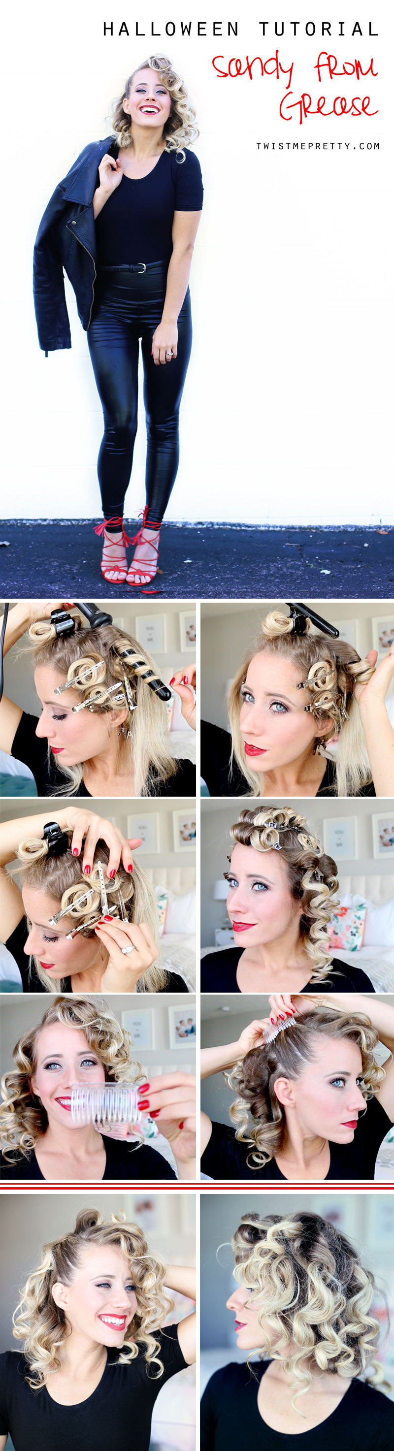 Sandy From Grease Hair Tutorial