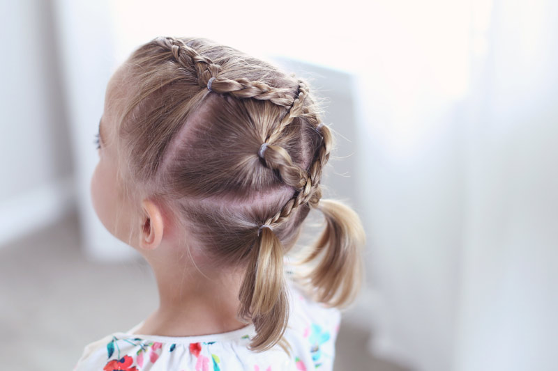 Hairstyles for little girls. Abby's daughter shares the knowledge that it is important to love your hair.