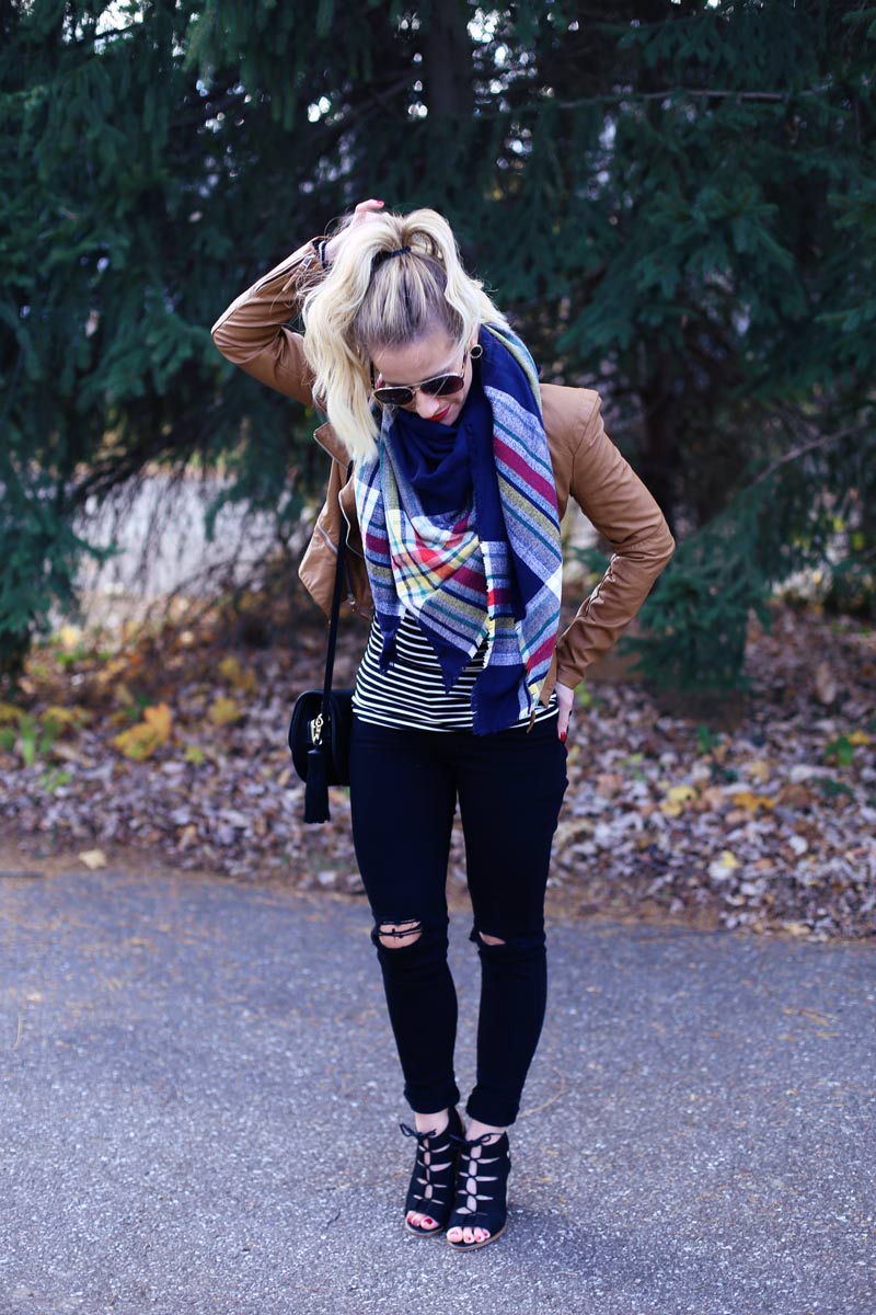 Turtle necks paired with a high hairstyle are the perfect thanksgiving outfit.