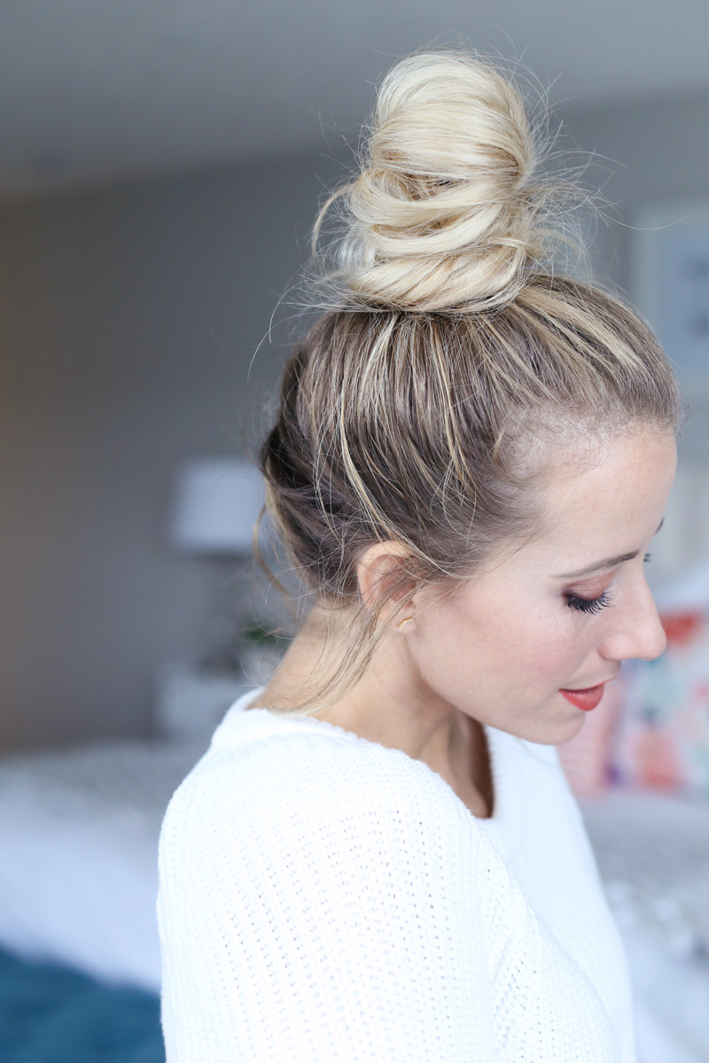 French braided top knot - elegant and easy. A how-to guide.