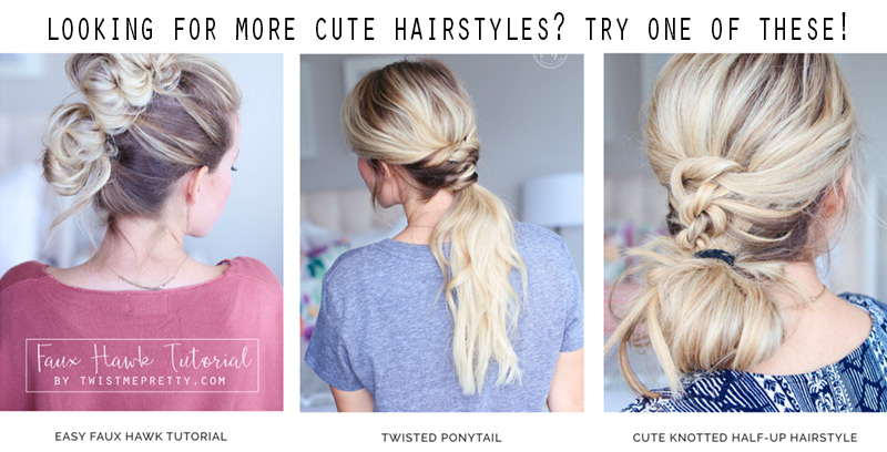 Cute hairstyles like the french braided top knot