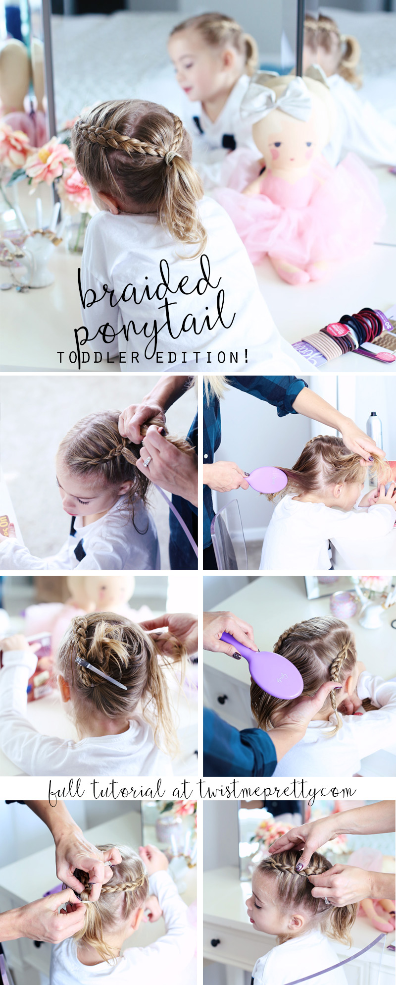 Twist Me Pretty - Our Morning Routine. Braided Pony Tail - Toddler edition tutorial