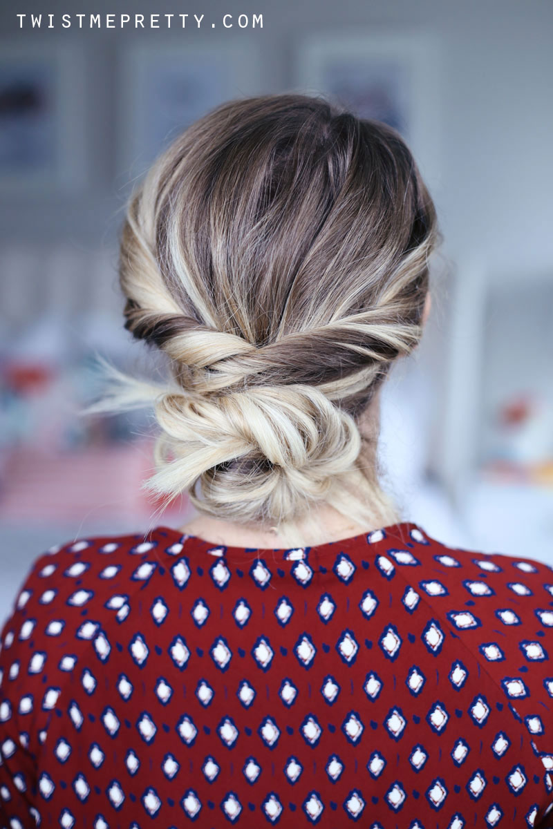 Easy, elegant hairstyles with a spin pin. Abby shares her style.