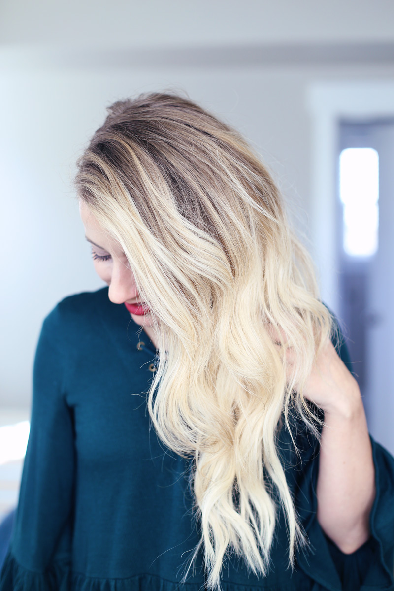 You can have these beautiful waves, with Abby's perfect new year's eve hairstyle.