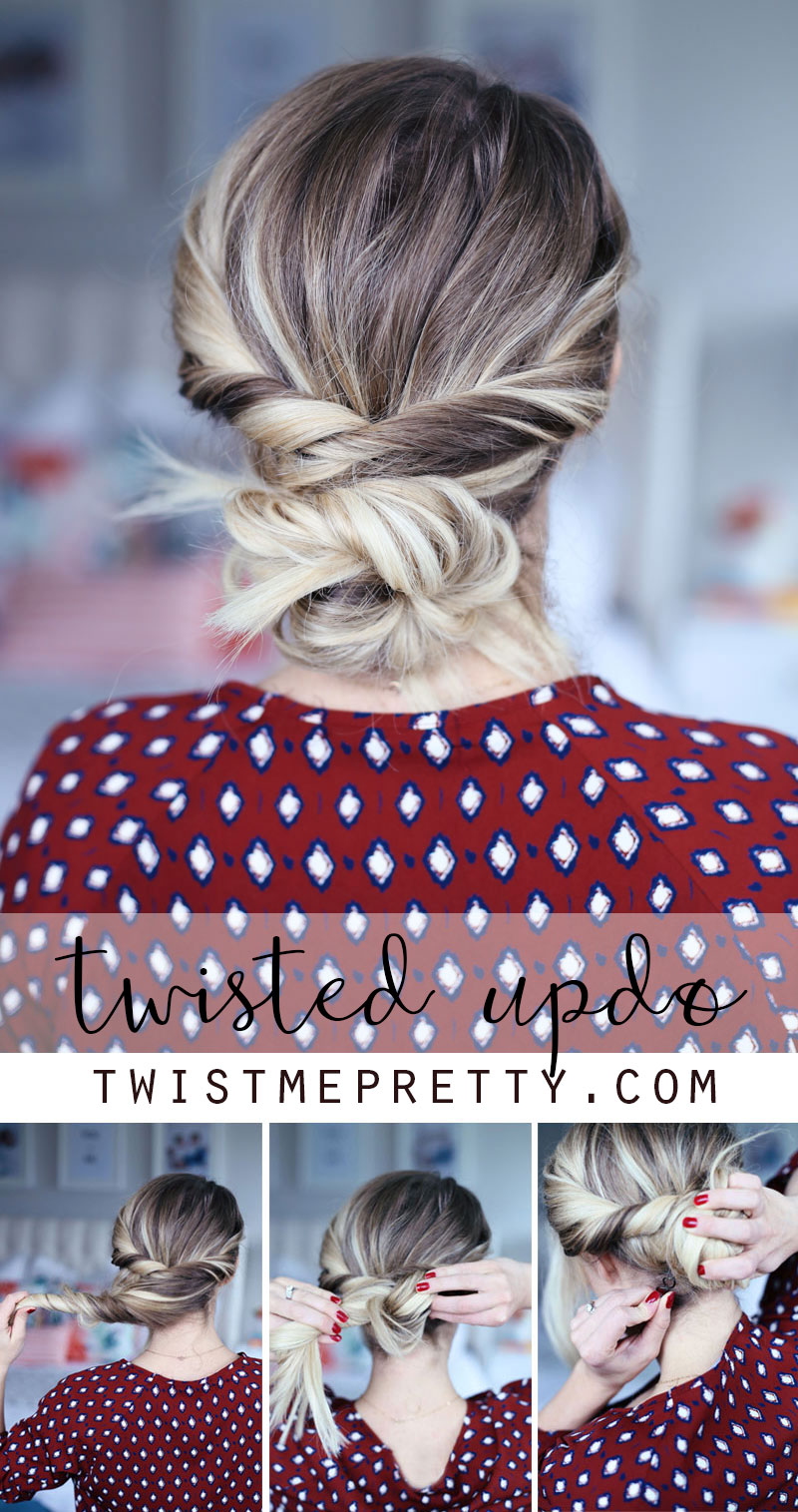 Use a spin pin to create a Twisted Up-do. It's easy! Learn how at Twist Me Pretty.