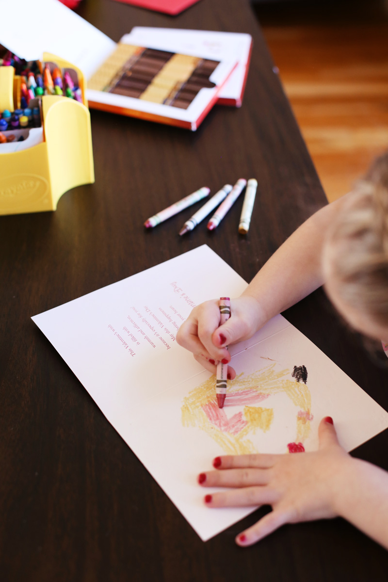 Valentine's Day thank you cards from Abby's children to their teachers