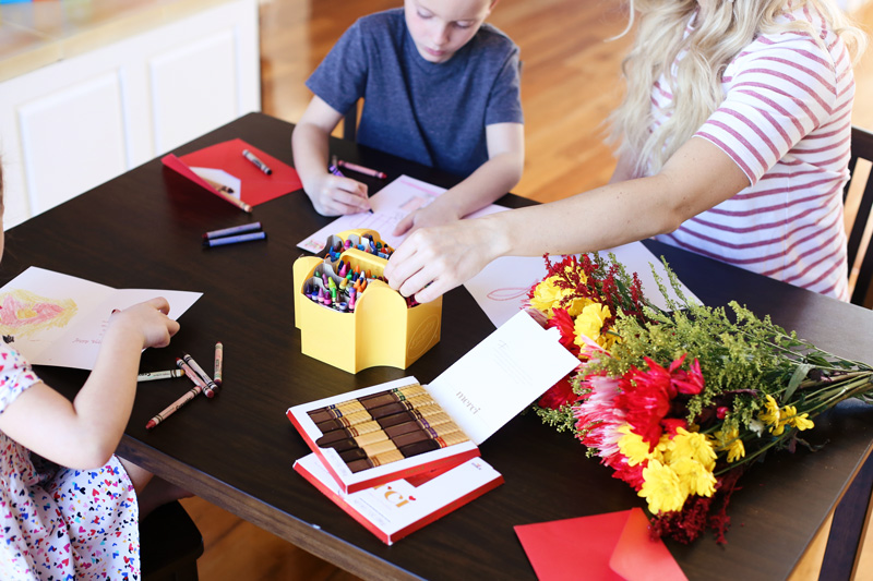 Delicious chocolates, flowers, and heartfelt cards are great Valentine's Day teacher gifts.