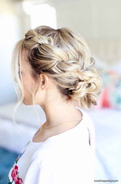 Easy Homecoming Updo  Twisted Hairstyle - Twist Me Pretty