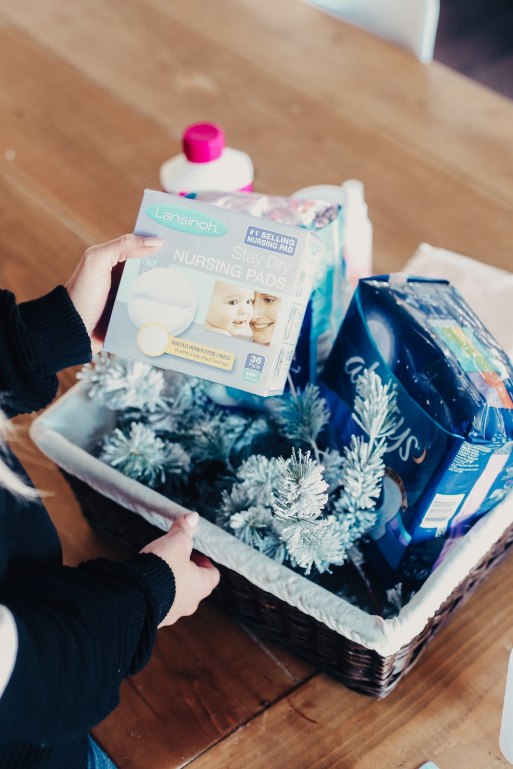 postpartum gift basket for mom