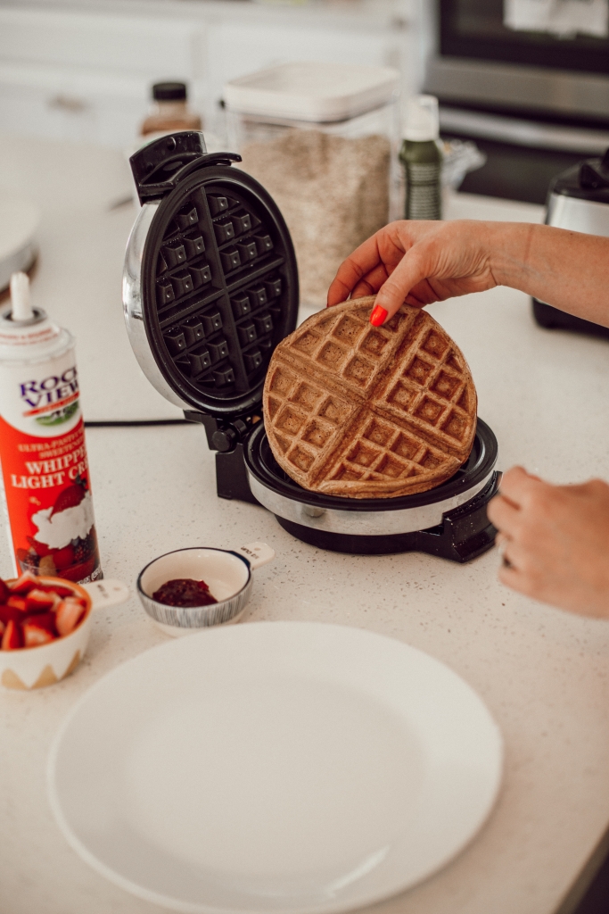 How to Make Protein Waffles - Twist Me Pretty