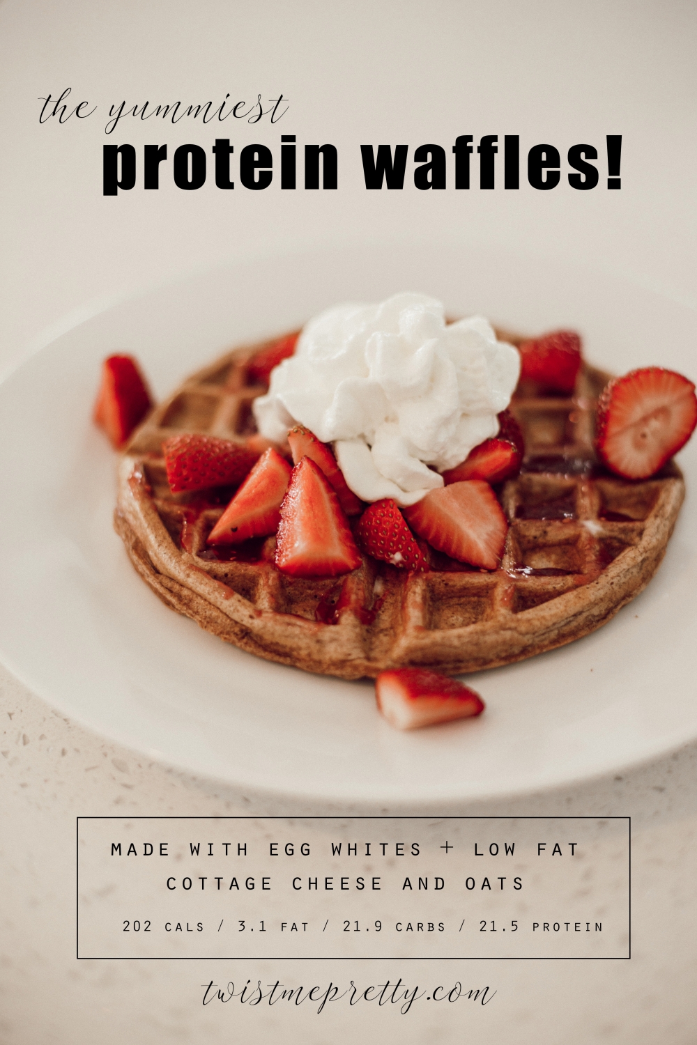 How to Make Protein Waffles - Twist Me Pretty