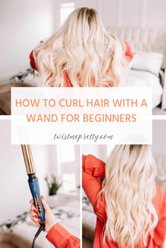 how to curl hair with a wand for beginners for flourish by twistmepretty.com