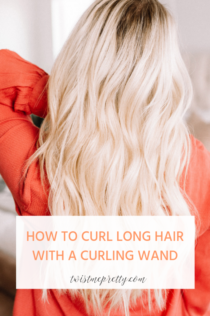 how to curl long hair with a curling wand by flourish twistmepretty.com