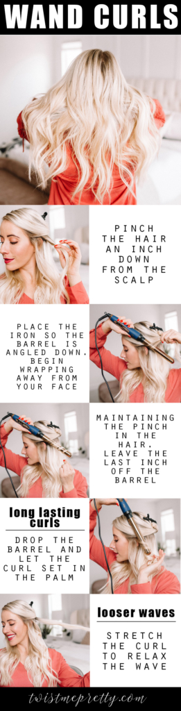 Wand curls step by step by twistmepretty.com