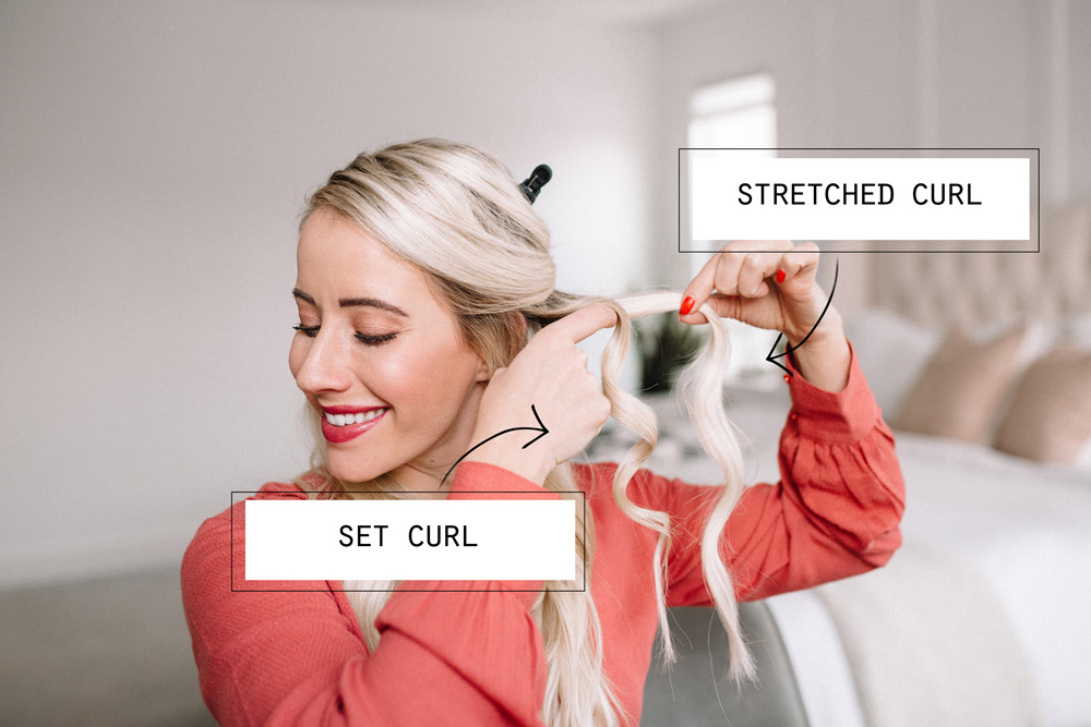 How to create different curls with a curling wand by twistmepretty.com