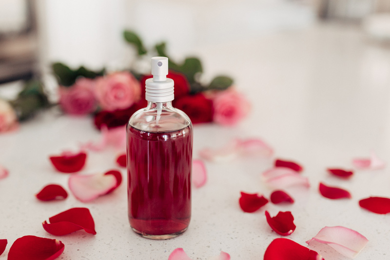 DIY Rose water how to use your leftover roses from valentines day with twistmepretty.com a step by step guide