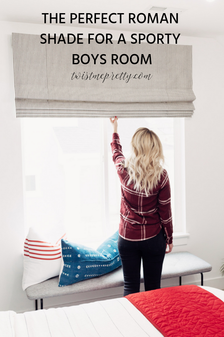 Sporty Boys Bedroom Reveal how to decorate a boys room with www.twistmepretty.com