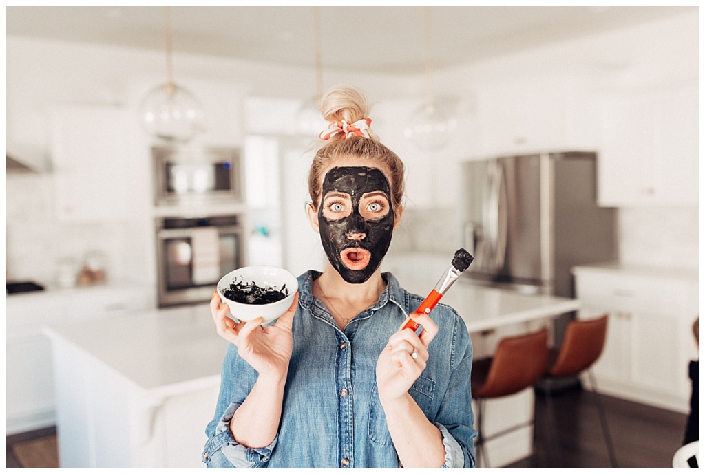 DIY Charcoal Face Mask 4 ingredient step by step with twistmepretty.com