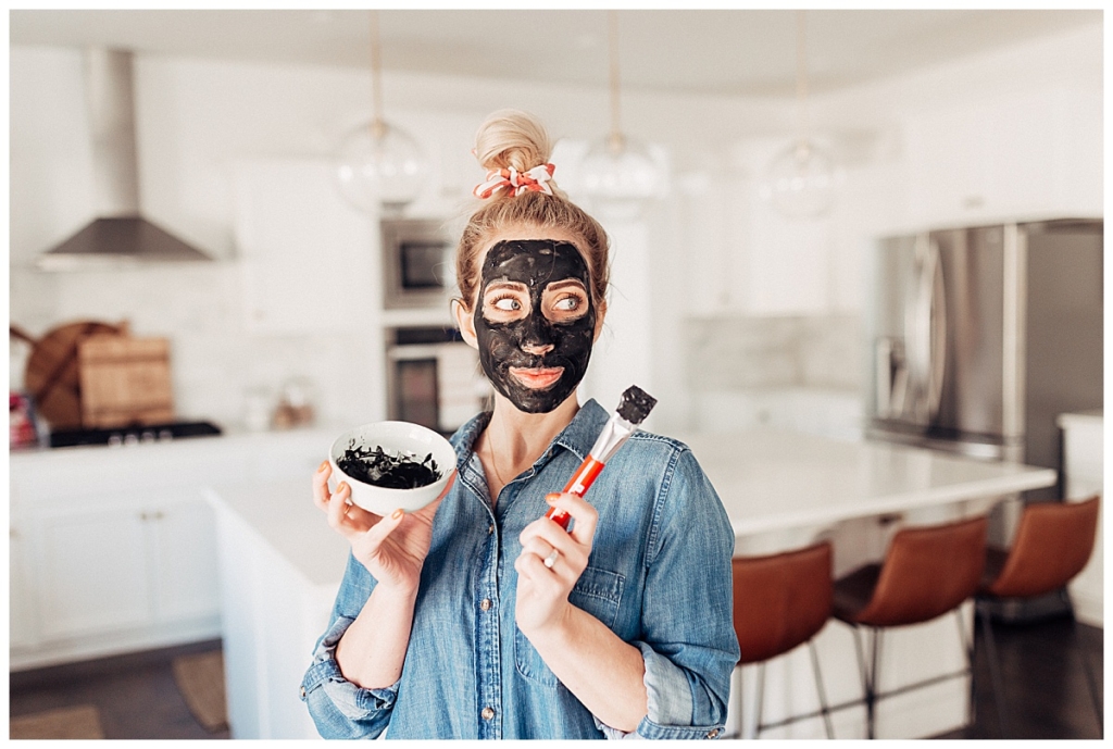 DIY Charcoal Face Mask 4 ingredient step by step with twistmepretty.com