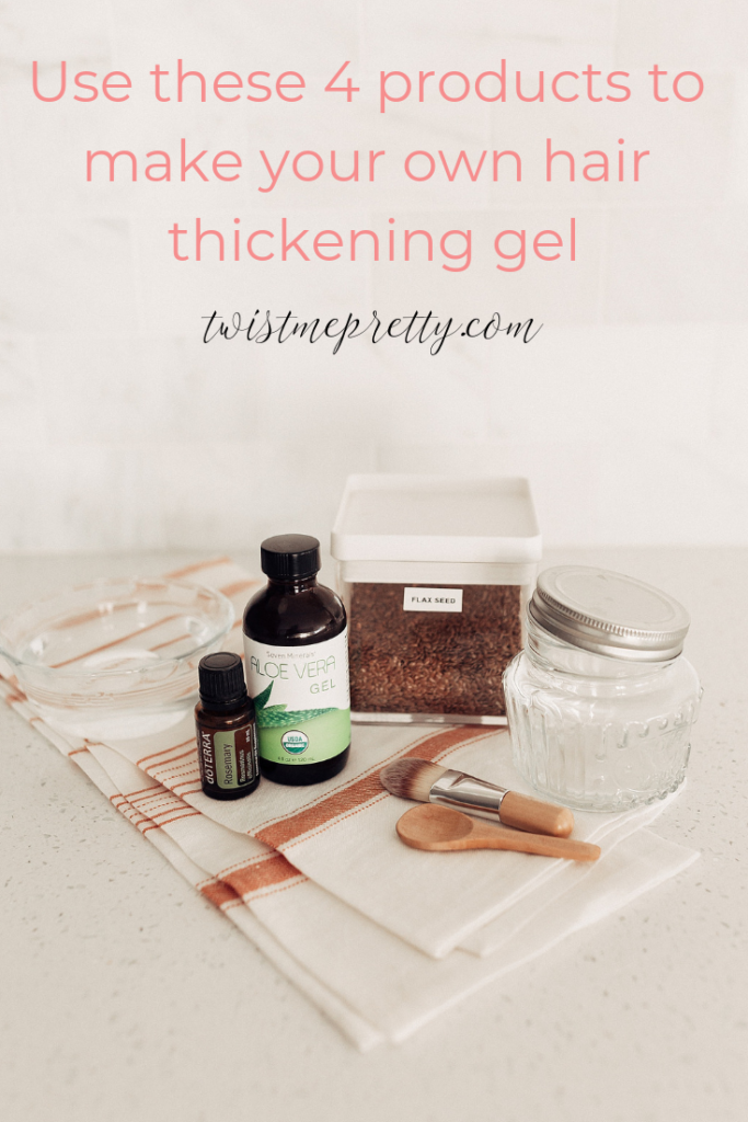 How to make your own hair thickening gel using 4 products