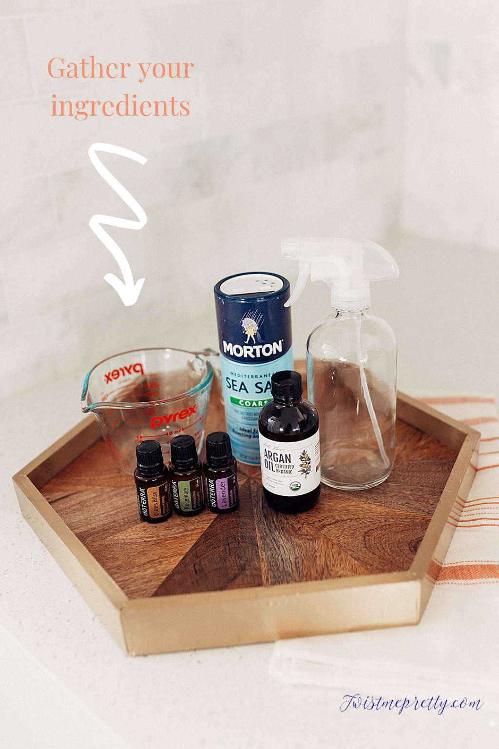 Simple Ingredients for Sea Salt Spray Twist Me Pretty