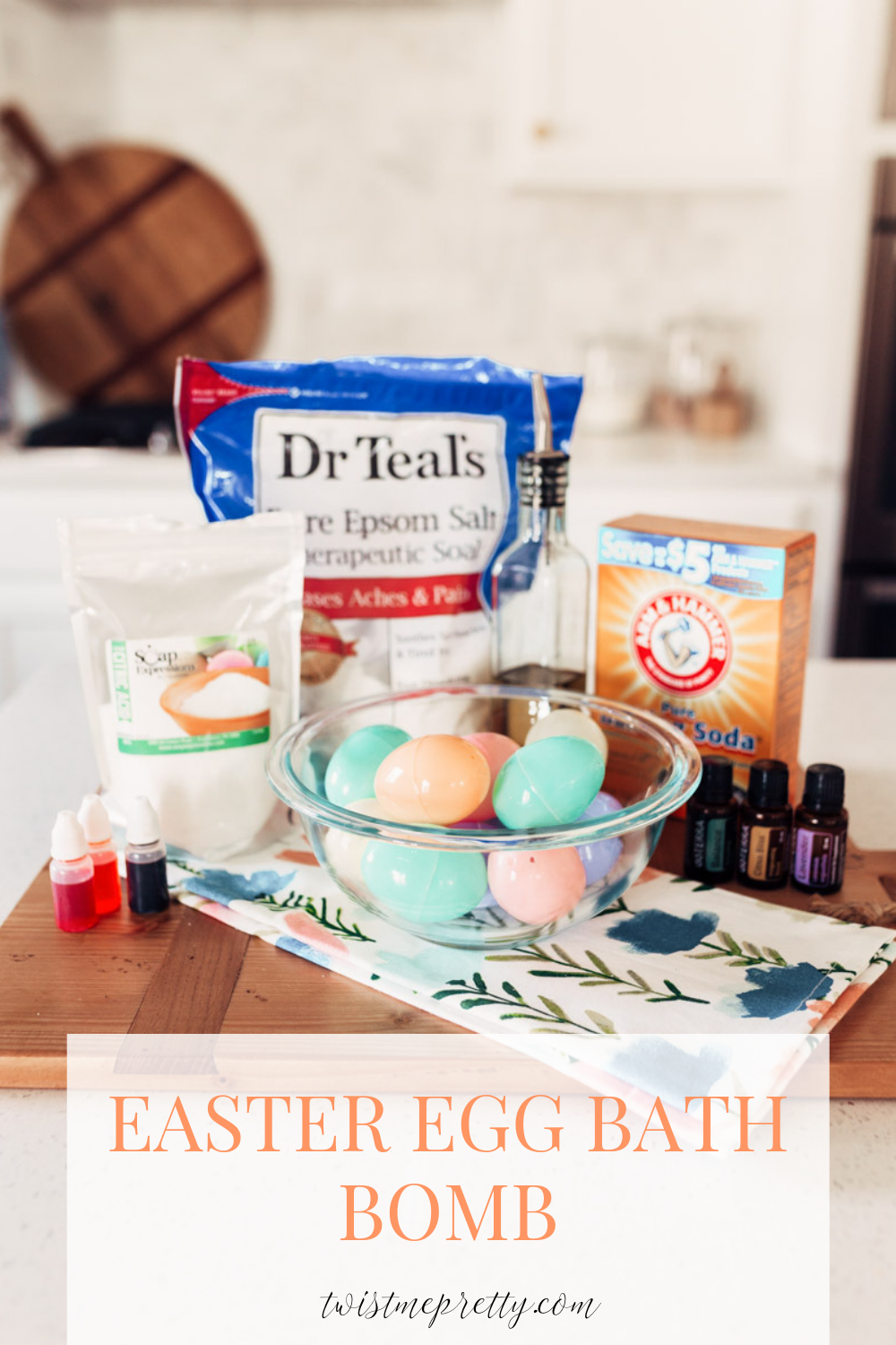 DIY Egg Bath Bomb with twistmepretty.com