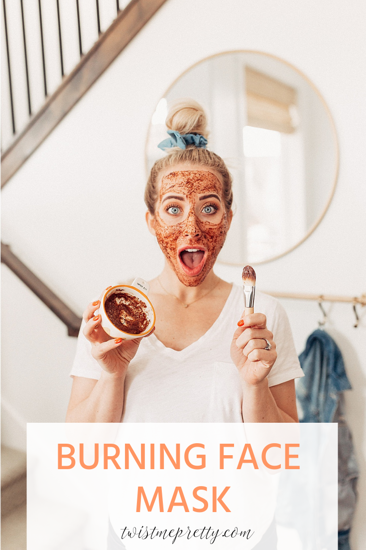 How to make a burning face mask with twistmepretty.com