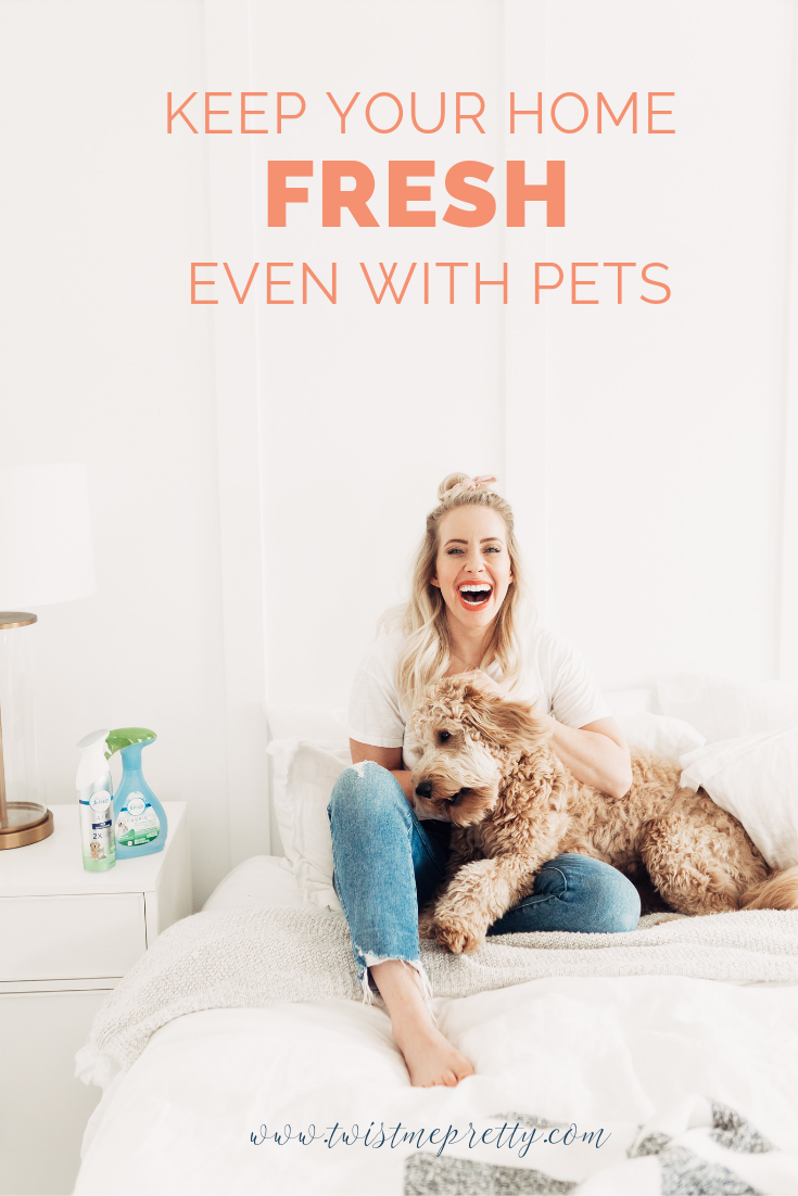 How To Keep Your Home Fresh With Pets Febreeze and Twistmepretty.com