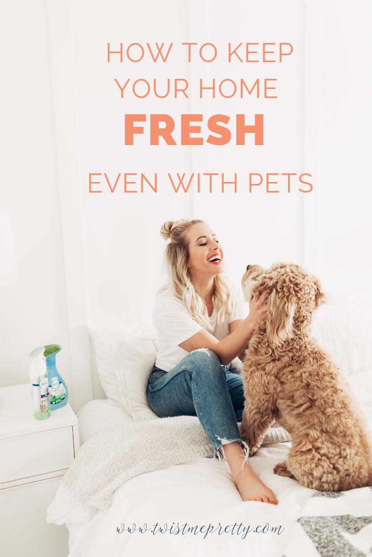 How To Keep Your Home Fresh With Pets Febreeze and Twistmepretty.com